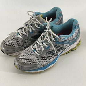 New Balance 880v2 Shoes Womens Size 10 Gray Blue Mesh Running Athletic